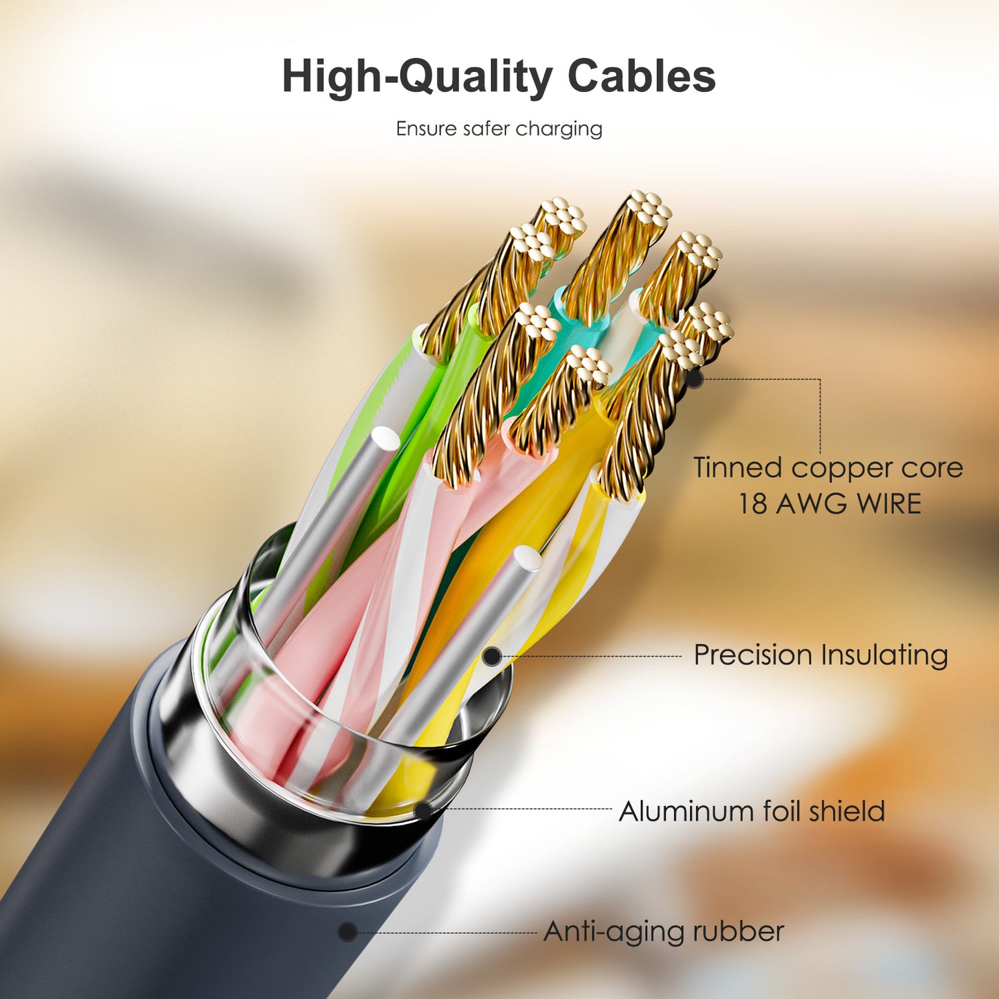 16.4 FT DC Male to DC Female Power Cord Replacement for Starlink Mini